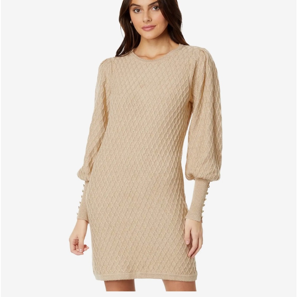 Gold Jacquetta Sweater Dress Lilly Pulitzer